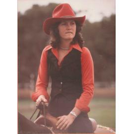 Student Riding Western Style, Roseworthy Agricultural College, c1985