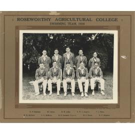 Swimming Team, Roseworthy Agricultural College, 1936