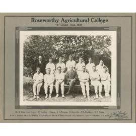B Cricket Team, Roseworthy Agricultural College, 1929