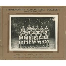 Football Team, Roseworthy Agricultural College, 1936