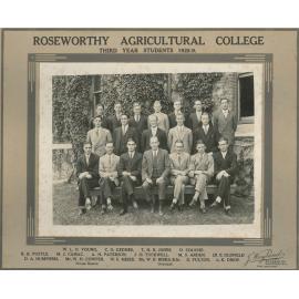 Third Year Students, Roseworthy Agricultural College, 1928-29