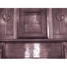 John Tassie Portrait and Plaque, c1970