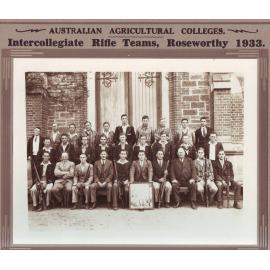 Intercollegiate Rifle Teams, Australian Agricultural Colleges, 1933 