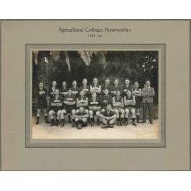 Football Team, Roseworthy Agricultural College, 1933-34