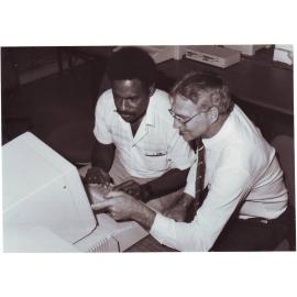 Dr Vic Squires and Martin Dolman, 1987
