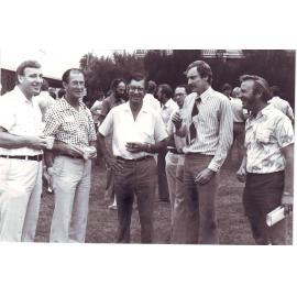 Gil Hollamby and Conference Delegates, 1980