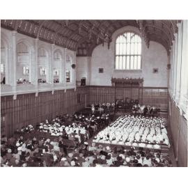 Bonython Hall Interior - Nursing Graduation Ceremony, 1950