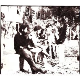 Students on Barr Smith Lawns, 1971
