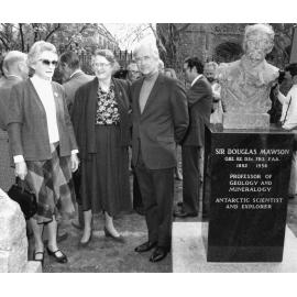 Sir Douglas Mawson Bust Unveiling, 1982