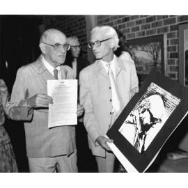 Dr Brian Elliott and Professor Colin Horne, 1983