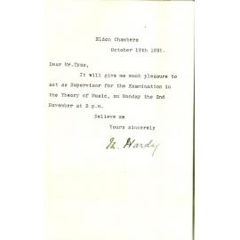 Miss Mabel Hardy - Adelaide - Will act as Supervisor for Music examinations