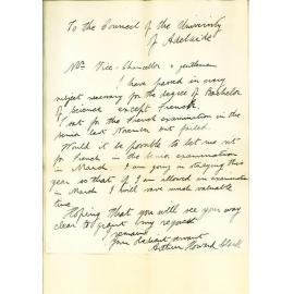 Arthur Howard Clark - Asking to be Examined in French March