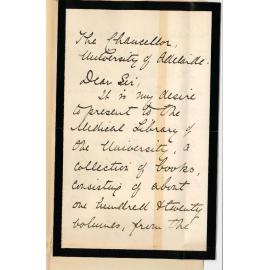 Mrs Eleanor Davies Thomas - Blackwood - Presentation of Medical Books to the Library