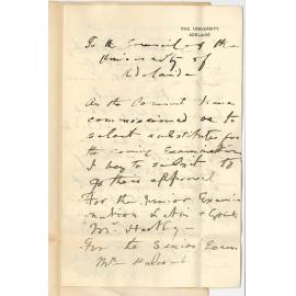 Professor David Frederick Kelly - Adelaide - Senior and Junior Examinations